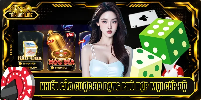 Nhiều cửa cược đa dạng phù hợp mọi cấp độ người chơi